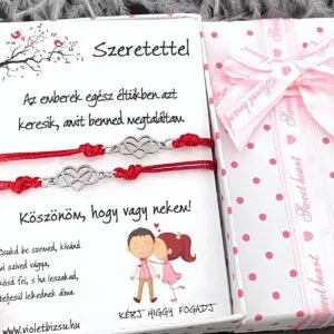 CSODA Szerelem piros Kabbala karkötő