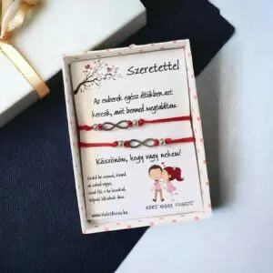 CSODA Szerelem piros Kabbala karkötő