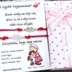 CSODA mama PÁROS piros Kabbala karkötő