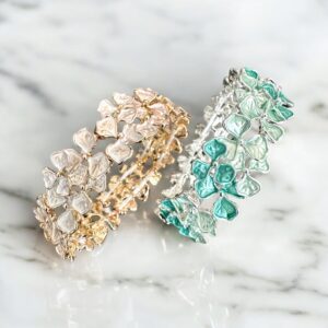 Laura rose gold színű bizsu tűzzománc karkötő