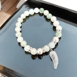 Angyalszárny fehér ásvány karkötő