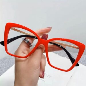 Lola piros cica fazonú divat szemüveg