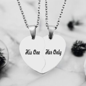 Nemesacél His One Her Only nyaklánc páros ékszer