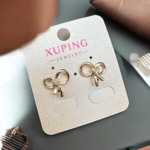 Masni rosegold színű antiallergén xuping fülbevaló