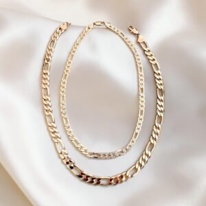 Orsolya rose gold színű vastag xuping nyaklánc (alsó)