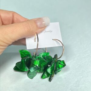 Catherine zöld-arany színű bizsu fülbevaló