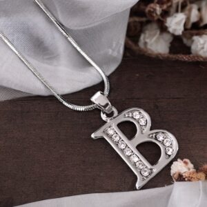 Különleges Betű nyaklánc kristály kövekkel B