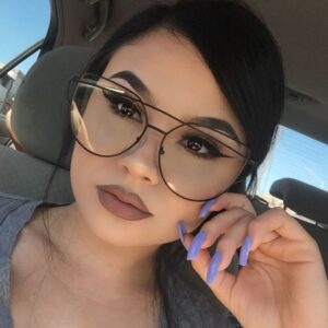 Kendra fekete cica fazonú divat szemüveg