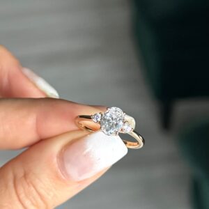 Anasztázia rose gold színű köves xuping gyűrű