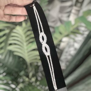 Amarilla ezüst színű bizsu alkalmi karkötő