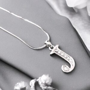 Különleges Betű nyaklánc kristály kövekkel J