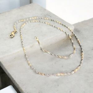 Vanda rosegold ezüst színű csodaszép xuping nyaklánc