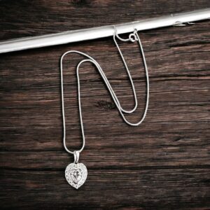 Kira ezüst színű köves xuping nyaklánc medállal