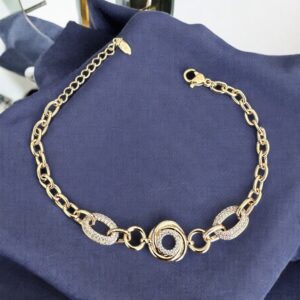 Amira rose gold színű köves xuping karkötő