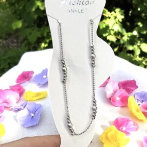 Ida ezüst színű bizsu bokalánc