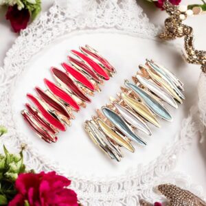 Sára piros színű bizsu tűzzománc karkötő