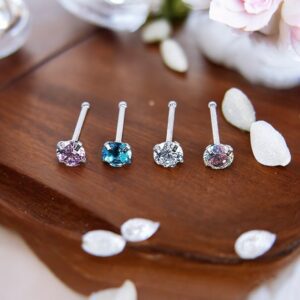 Lola szivárvány színű orvosi fém orr PIERCING