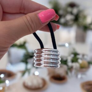 Lina ezüst színű hajgumi