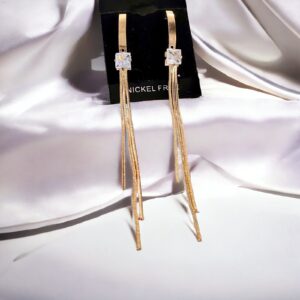 CELINA arany színű bizsu fülbevaló esküvői ékszer