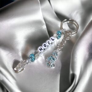 Hematit neves kulcstartó