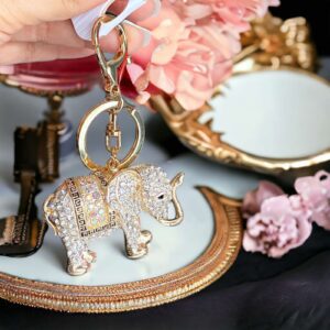 Elefánt arany színű csodaszép kulcstartó