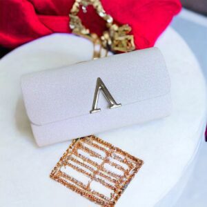 Candy fehér színű csillogós alkalmi táska