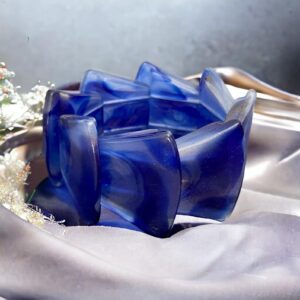 Sara kék színű bizsu karkötő