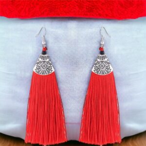 Ella PIROS rojtos bizsu fülbevaló