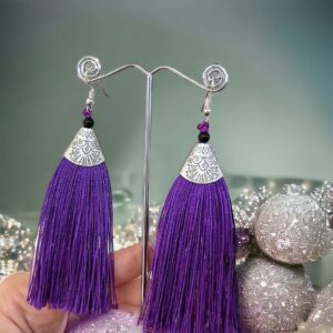 Ella LILA rojtos bizsu fülbevaló