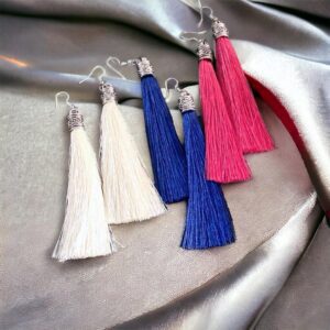 Evelin EKRÜ rojtos bizsu fülbevaló