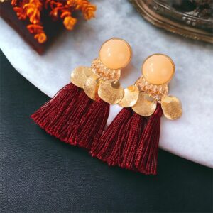 Eliza BORDÓ rojtos bizsu fülbevaló