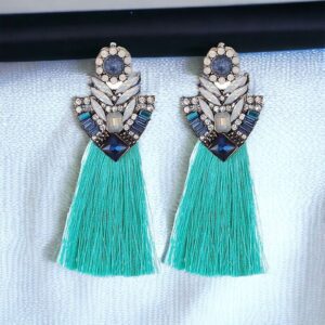 Bonnie türkiz rojtos bizsu fülbevaló