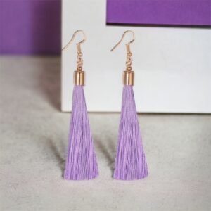 Dotti lila rojtos bizsu fülbevaló