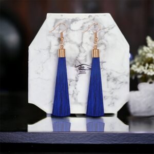 Dotti királykék rojtos bizsu fülbevaló