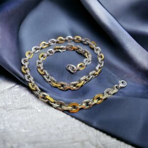 Nick nemesacél arany ezüst színű férfi nyaklánc