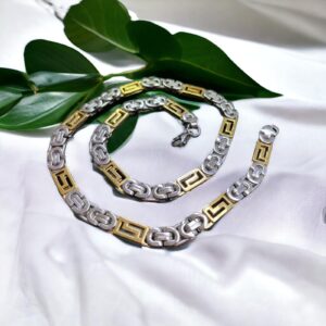 Liam nemesacél ezüst-arany színű férfi nyaklánc