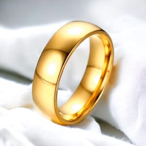 Rekka arany színű nemesacél páros gyűrű