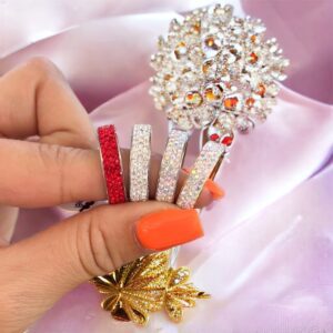 Isabella kristály köves ezüst színű nemesacél gyűrű