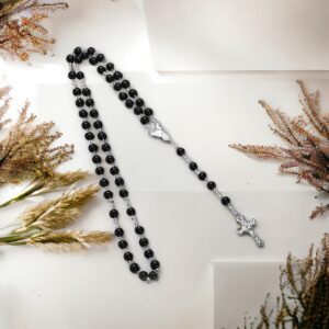 Taylor fekete rózsafüzér gyöngy ékszer