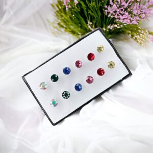 Eliza 6MM kristályos pont nemesacél fülbevaló