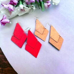 Lola extravagáns BARNA fa bizsu fülbevaló