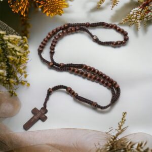 Noah barna fa rózsafüzér gyöngy ékszer