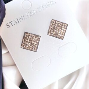 Diana rosegold színű nemesacél fülbevaló