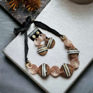 Miri lazac színű bizsu nyaklánc szett