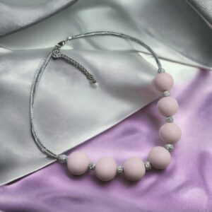 Amara rózsaszín bizsu nyaklánc