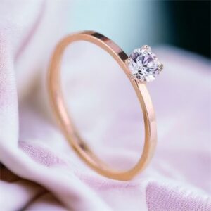 Trina kristály köves rosegold nemesacél gyűrű