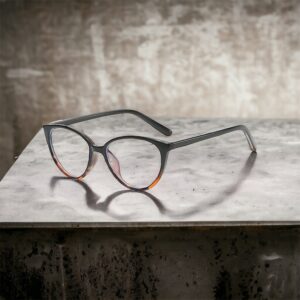 Nelli alul leopárd mintás dioptria nélküli divatszemüveg