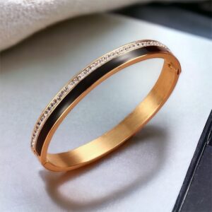 Anna ARANY-FEKETE kerámia-nemesacél merev karkötő