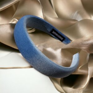 Elle gyönyörű kék színű plüss hajpánt