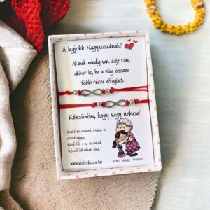 CSODA mama PÁROS piros Kabbala karkötő